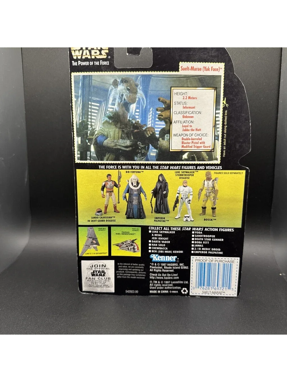 Kenner Saelt-Marae Yak Face With Battle Staff Action Figure